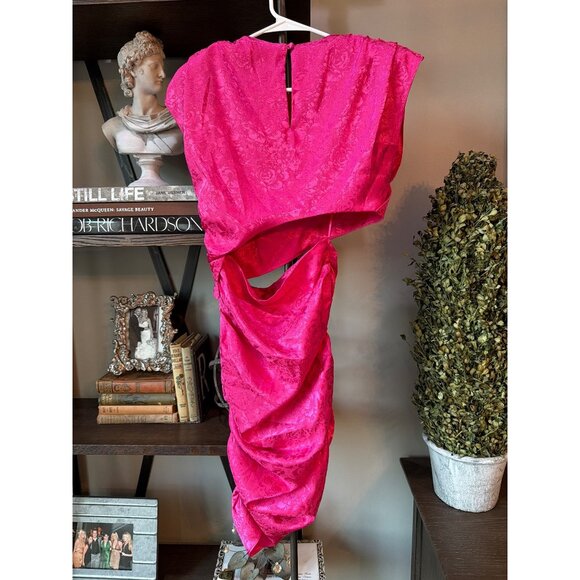 Ronny Kobo Kyle Cut Out Mini Dress Pink Womens Size Small - Picture 5 of 7